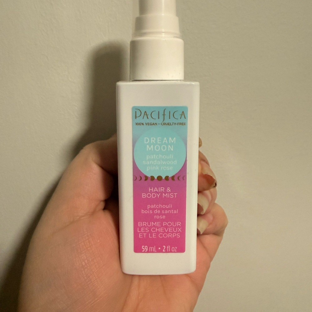 Pacifica Dream Moon Mist with Pink and White Design